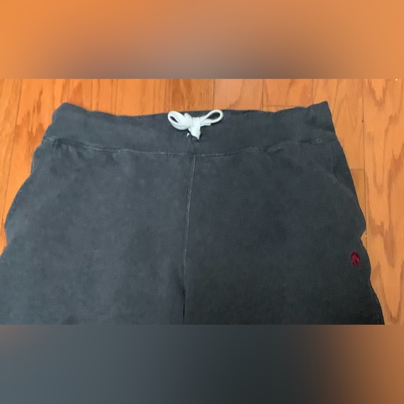 Men’s Medium Polo Ralph Lauren Dark Heather Grey Cotton Drawstring Sweatpants - Picture 2 of 16